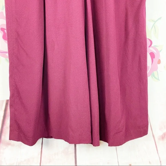 NEW Gal Meets Glam Luella Maroon Wine Burgundy Ruched Crop Jumpsuit 18